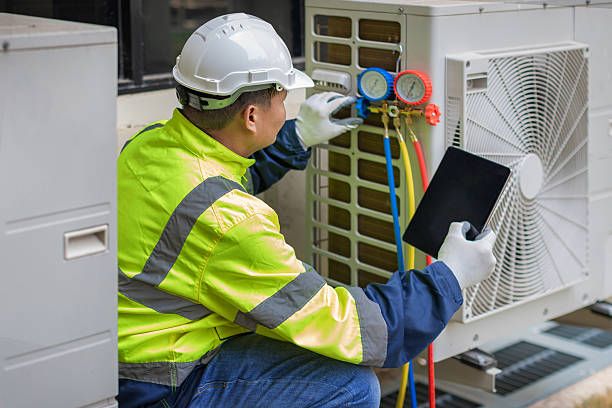 Professional Hvac technician working in Westbrook, ME